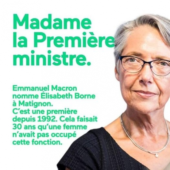 France : Élisabeth Borne devient la nouvelle Première ministre.